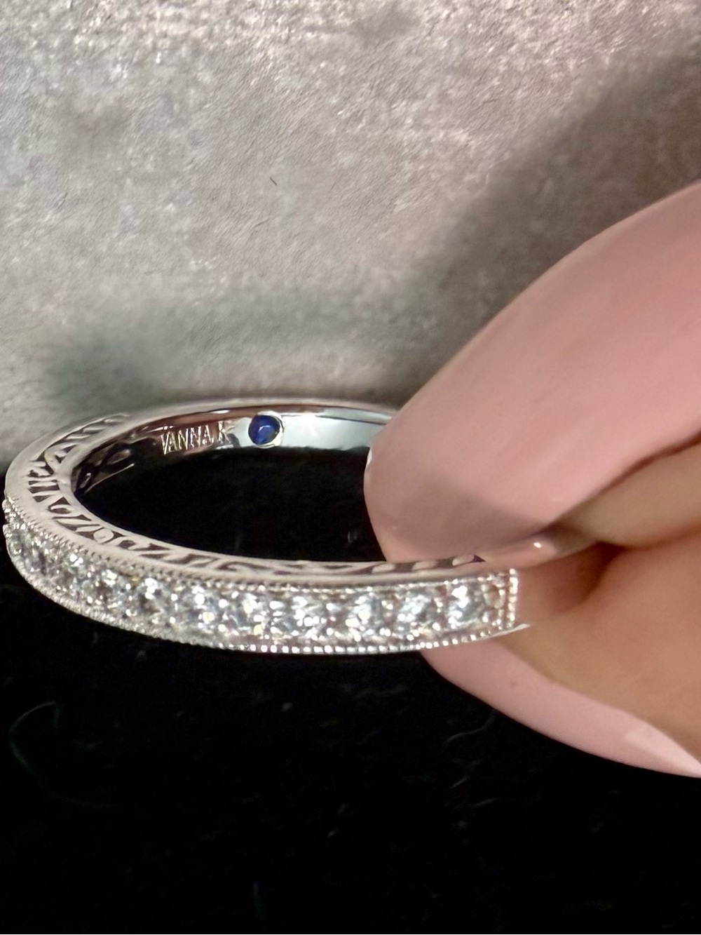 JTV34 - Vanna K -White Lab-Grown Diamond Rhodium over Sterling Ring💎🛍️